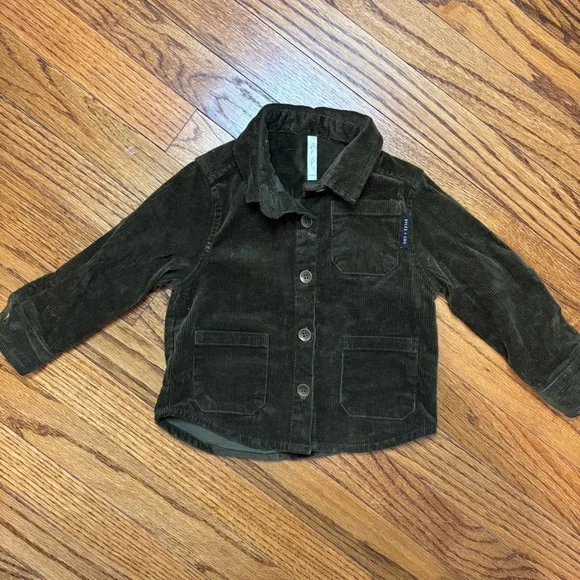 Rylee + Cru Forest Green Corduroy shirt, 18-24 months - Picture 2 of 4